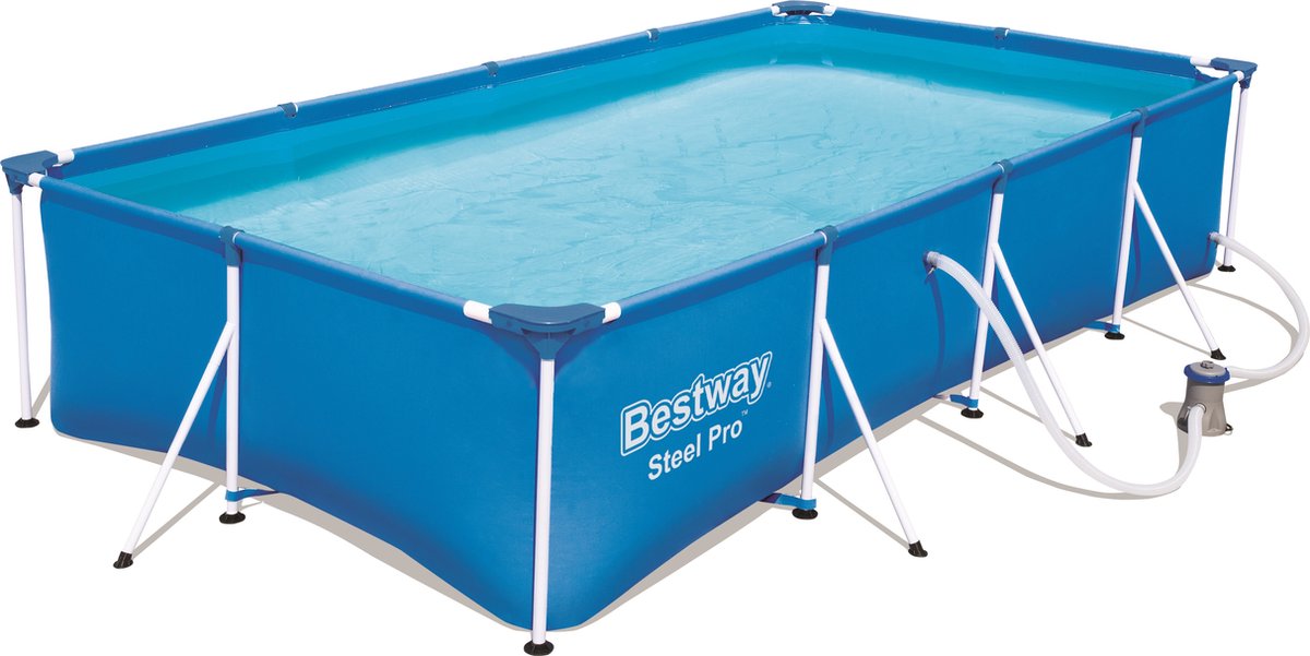 Bestway Steel Pro rechthoek zwembad 400 x 211 x 81 cm