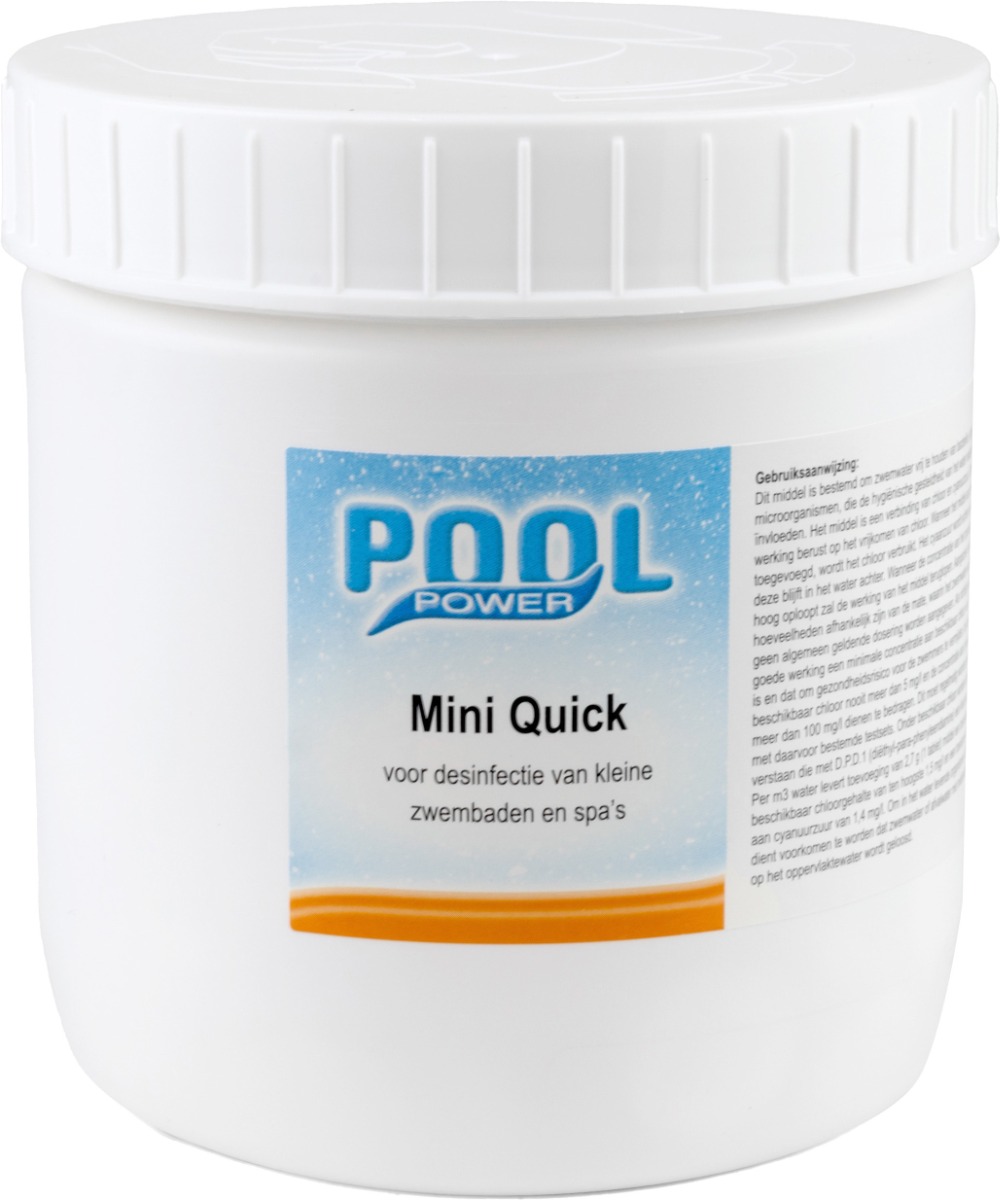 Pool Power Mini Quick 0,5 kg chloortabletten